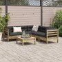 6-teilige Gartensofagarnitur mit Kissen aus imprägniertem Kiefernholz von vidaXL, Gartensets - Ref: Foro24-3299451, Preis: 52...