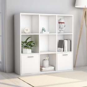 Weißes Sperrholzregal 98x30x98 cm von vidaXL, Bücherregale und Regale - Ref: Foro24-801116, Preis: 88,03 €, Rabatt: %