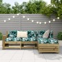 Garden sofa set 4 pieces impregnated pine wood by vidaXL, Garden sets - Ref: Foro24-3250771, Price: 280,99 €, Discount: %