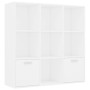 Estantería de madera contrachapada blanco 98x30x98 cm de vidaXL, Librerías y estanterías - Ref: Foro24-801116, Precio: 91,19 ...