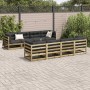 Gartensofa-Set 9-teilig aus imprägniertem Kiefernholz von vidaXL, Gartensets - Ref: Foro24-3299357, Preis: 504,92 €, Rabatt: %