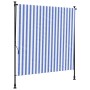 Außenrollo Stahlgewebe blau weiß 200x270 cm von vidaXL, Markisen - Ref: Foro24-368767, Preis: 64,99 €, Rabatt: %