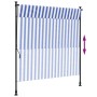 Außenrollo Stahlgewebe blau weiß 200x270 cm von vidaXL, Markisen - Ref: Foro24-368767, Preis: 75,27 €, Rabatt: %