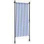 Außenrollo Stahlgewebe blau weiß 120x270 cm von vidaXL, Markisen - Ref: Foro24-368765, Preis: 51,28 €, Rabatt: %