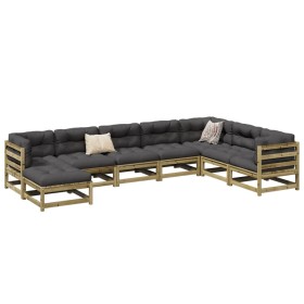 Gartensofa-Set 8-teilig aus imprägniertem Kiefernholz von vidaXL, Gartensets - Ref: Foro24-3299577, Preis: 439,33 €, Rabatt: %