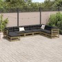 Gartensofa-Set 8-teilig aus imprägniertem Kiefernholz von vidaXL, Gartensets - Ref: Foro24-3299577, Preis: 438,99 €, Rabatt: %