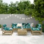 Gartensofa-Set 6-teilig aus imprägniertem Kiefernholz von vidaXL, Gartensets - Ref: Foro24-3250731, Preis: 361,09 €, Rabatt: %