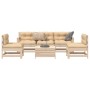 Gartensofa-Set 6-teilig aus massivem Kiefernholz von vidaXL, Gartensets - Ref: Foro24-3250744, Preis: 349,85 €, Rabatt: %