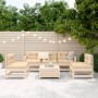 Gartensofa-Set 6-teilig aus massivem Kiefernholz von vidaXL, Gartensets - Ref: Foro24-3250744, Preis: 350,07 €, Rabatt: %