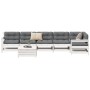 Gartensofa-Set 7-teilig aus massivem weißem Kiefernholz von vidaXL, Gartensets - Ref: Foro24-3250905, Preis: 499,73 €, Rabatt: %