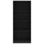 4-level black plywood shelf 60x24x142 cm by vidaXL, Bookcases and shelves - Ref: Foro24-800874, Price: 61,63 €, Discount: %