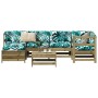 Gartensofa-Set 7-teilig aus imprägniertem Kiefernholz von vidaXL, Gartensets - Ref: Foro24-3250911, Preis: 431,03 €, Rabatt: %