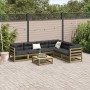 7-teiliges Gartensofa-Set mit Kissen aus imprägniertem Kiefernholz von vidaXL, Gartensets - Ref: Foro24-3299470, Preis: 673,2...