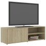 TV-Schrank aus eichenfarbenem Sperrholz, 120 x 34 x 37 cm von vidaXL, TV-Möbel - Ref: Foro24-801155, Preis: 50,14 €, Rabatt: %