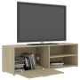 TV-Schrank aus eichenfarbenem Sperrholz, 120 x 34 x 37 cm von vidaXL, TV-Möbel - Ref: Foro24-801155, Preis: 50,14 €, Rabatt: %