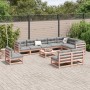 Garden sofa set 11 pieces solid Douglas fir wood by vidaXL, Garden sets - Ref: Foro24-3299487, Price: 590,75 €, Discount: %