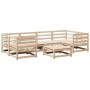 Garden sofa set 7 pieces solid pine wood by vidaXL, Garden sets - Ref: Foro24-3299308, Price: 403,75 €, Discount: %