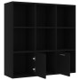 Black plywood shelf 98x30x98 cm by vidaXL, Bookcases and shelves - Ref: Foro24-801117, Price: 91,98 €, Discount: %