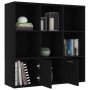 Estantería de madera contrachapada negro 98x30x98 cm de vidaXL, Librerías y estanterías - Ref: Foro24-801117, Precio: 91,98 €...