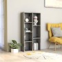 Glossy gray plywood shelving 50x25x106 cm by vidaXL, Bookcases and shelves - Ref: Foro24-801115, Price: 56,43 €, Discount: %