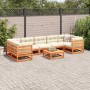 8-piece garden sofa set with wax-brown pine wood cushions by vidaXL, Garden sets - Ref: Foro24-3299336, Price: 906,28 €, Disc...