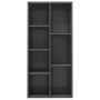 Glossy gray plywood shelving 50x25x106 cm by vidaXL, Bookcases and shelves - Ref: Foro24-801115, Price: 56,43 €, Discount: %