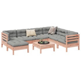 8-piece garden sofa set with Douglas fir wood cushions by vidaXL, Garden sets - Ref: Foro24-3299561, Price: 638,99 €, Discoun...