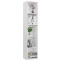 Glossy white plywood shelf 40x30x189 cm by vidaXL, Bookcases and shelves - Ref: Foro24-800960, Price: 79,34 €, Discount: %