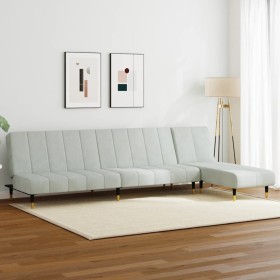 Light gray velvet 2-piece sofa set by vidaXL, Sofas - Ref: Foro24-3216295, Price: 355,99 €, Discount: %