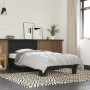 Black engineered wood and metal bed frame 75x190 cm by vidaXL, Beds and slatted bases - Ref: Foro24-845747, Price: 97,59 €, D...