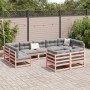 Gartensofa-Set 9-teilig aus massivem Douglasienholz von vidaXL, Gartensets - Ref: Foro24-3299627, Preis: 497,83 €, Rabatt: %