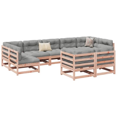 9-teiliges Gartensofa-Set mit Kissen aus Douglasienholz von vidaXL, Gartensets - Ref: Foro24-3299631, Preis: 926,27 €, Rabatt: %