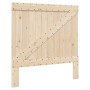 Bed frame with solid pine wood headboard 100x200 cm by vidaXL, Beds and slatted bases - Ref: Foro24-3281551, Price: 128,53 €,...