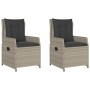 Garden recliners 2 pcs light gray synthetic rattan by vidaXL, Garden chairs - Ref: Foro24-368657, Price: 204,91 €, Discount: %