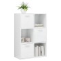 Engineered wood storage cabinet in white, 60x29.5x90 cm by vidaXL, Bookcases and shelves - Ref: Foro24-801140, Price: 73,85 €...