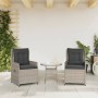 Garden recliners 2 pcs light gray synthetic rattan by vidaXL, Garden chairs - Ref: Foro24-368657, Price: 204,91 €, Discount: %