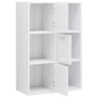 Engineered wood storage cabinet in white, 60x29.5x90 cm by vidaXL, Bookcases and shelves - Ref: Foro24-801140, Price: 73,85 €...