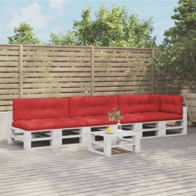 Palettenkissen 7 Stück roter Stoff von vidaXL, Kissen für Stühle und Sofas - Ref: Foro24-3217148, Preis: 205,99 €, Rabatt: %