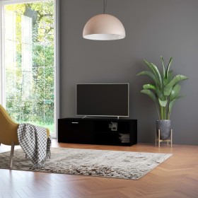 Black plywood TV cabinet 120x34x37 cm by vidaXL, TV Furniture - Ref: Foro24-801153, Price: 51,99 €, Discount: %