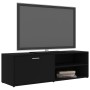 Black plywood TV cabinet 120x34x37 cm by vidaXL, TV Furniture - Ref: Foro24-801153, Price: 54,47 €, Discount: %