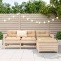 Garden sofa set 4 pieces solid pine wood by vidaXL, Garden sets - Ref: Foro24-3250792, Price: 235,99 €, Discount: %