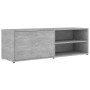 TV stand made of gray concrete plywood 120x34x37 cm by vidaXL, TV Furniture - Ref: Foro24-801156, Price: 50,83 €, Discount: %