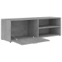 TV stand made of gray concrete plywood 120x34x37 cm by vidaXL, TV Furniture - Ref: Foro24-801156, Price: 50,83 €, Discount: %