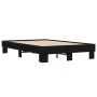 Estructura de cama madera de ingeniería y metal negro 140x190cm de vidaXL, Camas y somieres - Ref: Foro24-845897, Precio: 108...