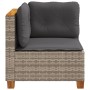 Garden corner sofa with gray synthetic rattan cushions by vidaXL, Outdoor sofas - Ref: Foro24-365903, Price: 122,62 €, Discou...