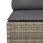 Garten-Ecksofa mit grauen synthetischen Rattankissen von vidaXL, Outdoor-Sofas - Ref: Foro24-365903, Preis: 122,62 €, Rabatt: %