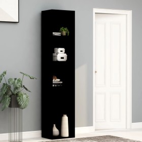 Black plywood shelving 40x30x189 cm by vidaXL, Bookcases and shelves - Ref: Foro24-800955, Price: 74,80 €, Discount: %