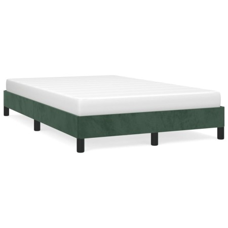 Estructura de cama terciopelo verde 120x190 cm de vidaXL, Camas y somieres - Ref: Foro24-3269628, Precio: 105,98 €, Descuento: %