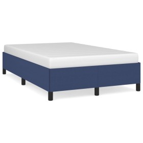 Blue fabric bed frame 120x190 cm by vidaXL, Beds and slatted bases - Ref: Foro24-3269637, Price: 115,40 €, Discount: %