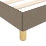 Taupe gray fabric bed frame 120x190 cm by vidaXL, Beds and slatted bases - Ref: Foro24-3269642, Price: 116,70 €, Discount: %